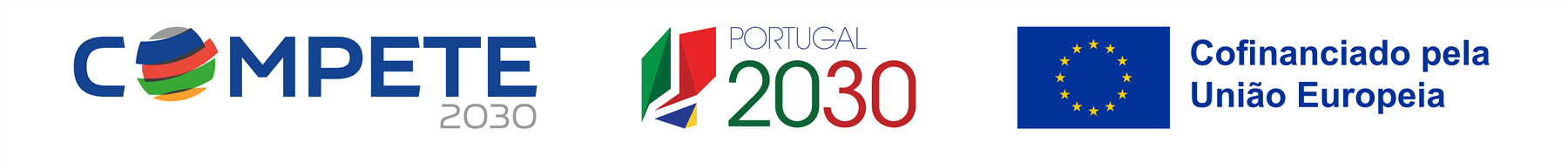 Barra de cofinanciamento: COMPETE 2030, Portugal 2030 e Cofinanciado pela União Europeia
